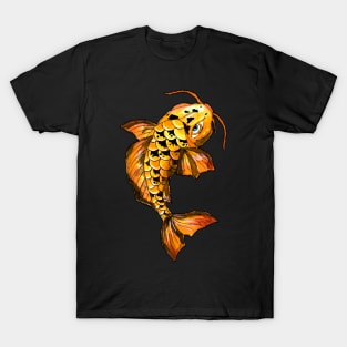 Golden Koi Carp Fish T-Shirt